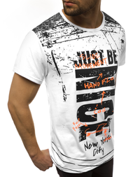 Pánske Tričko Biele OZONEE JS/KS1983