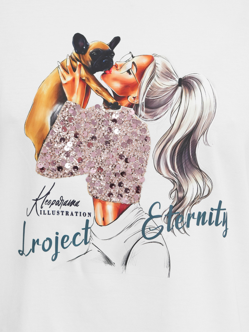 Dámske Tričko Biele OZONEE JS/95T2575/1