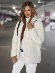 Dámska bunda ecru OZONEE JS/5M3251/281