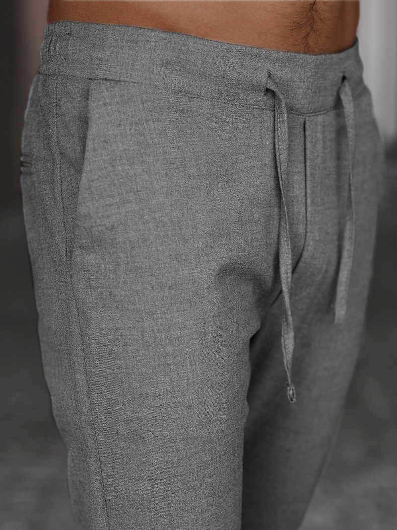 Pánske chino nohavice Tmavo-sivé OZONEE DJ/5539Z