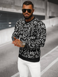 Pánska Mikina Čierna OZONEE JS/8B1221/3