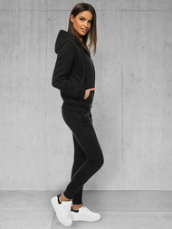 Dámska dvojdielna tepláková súprava Čierny OZONEE JS/CKW03