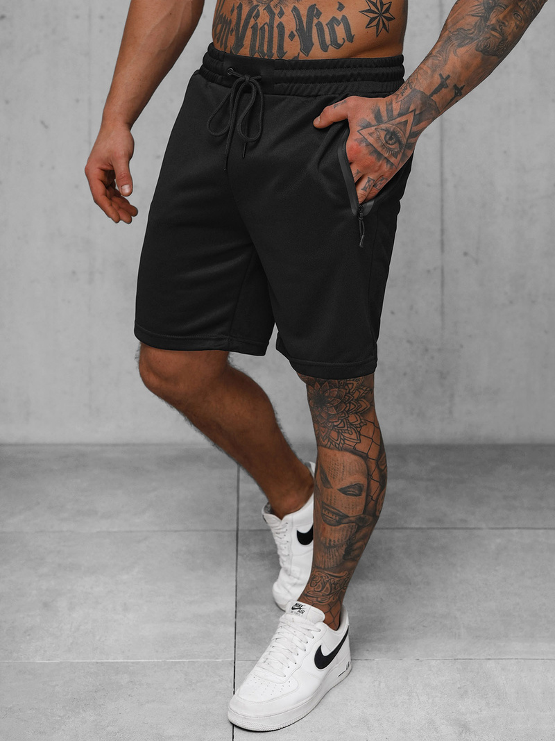 Pánske kraťasy čierne OZONEE JS/17K532/3