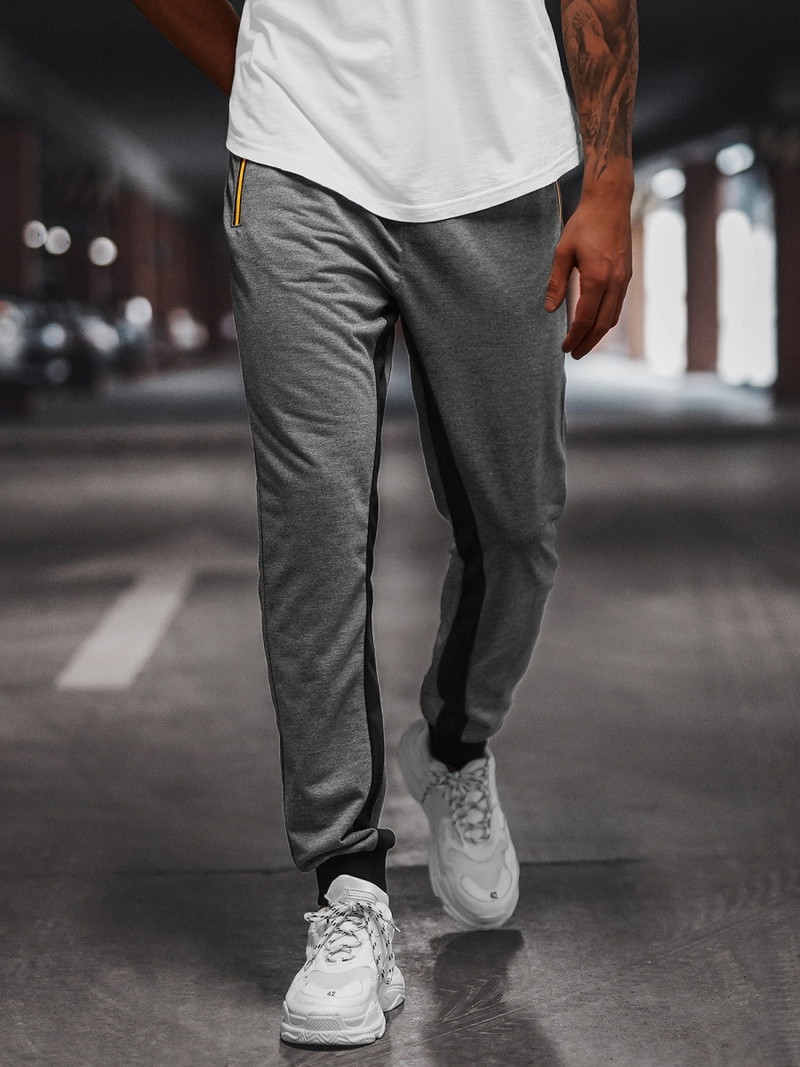 Pánske Tepláky Grafitové OZONEE JS/68K10357Z