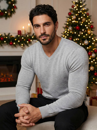 Pánsky Sveter Sivý OZONEE NB/MMB601/2Z