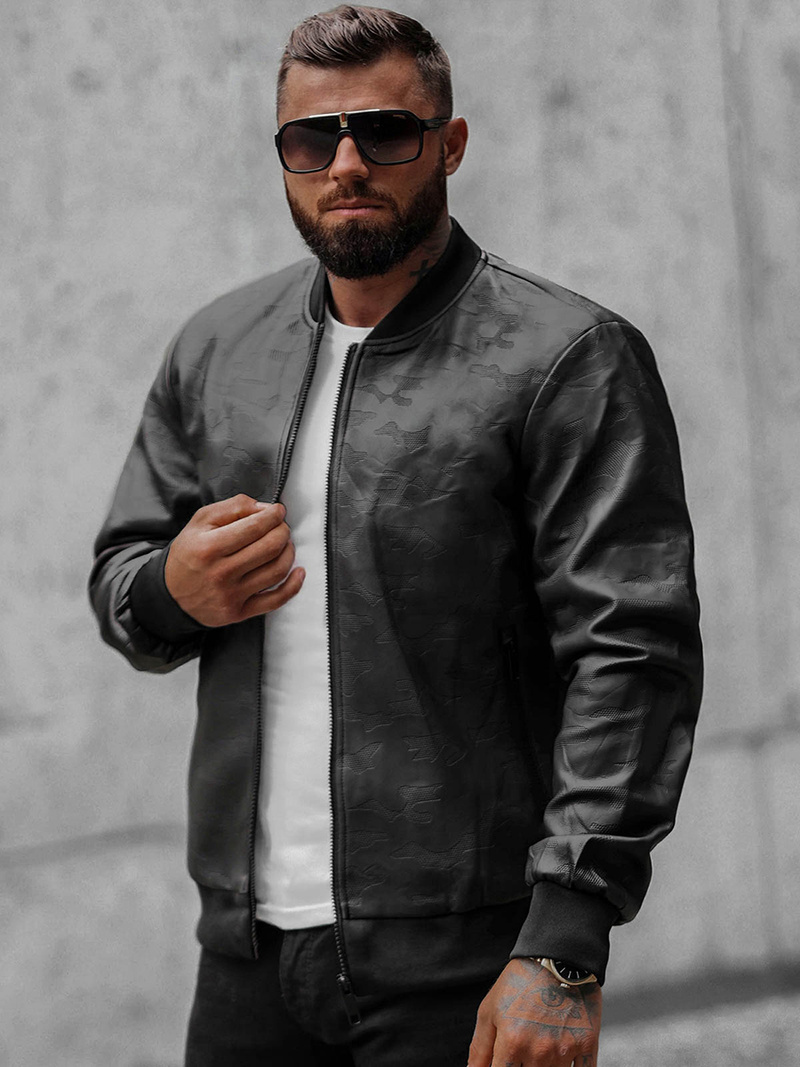 Pánska Bunda Čierna OZONEE O/3A63