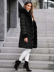 Dámska bunda čierna OZONEE JS/5M3156/392