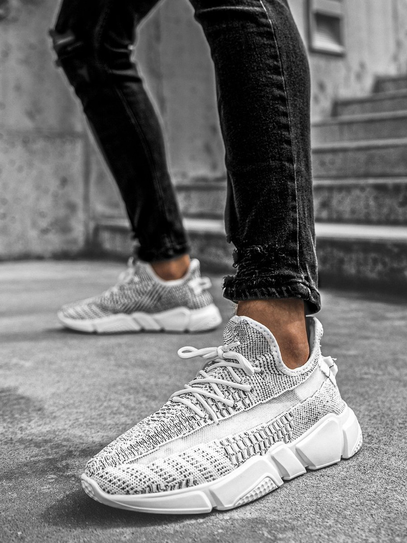 Pánske sneakersy Bielo-Čierne OZONEE O/503