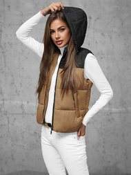 Dámska vesta camelová OZONEE JS/16M9112/84