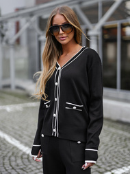 Dámska dvojdielna tepláková súprava čierny OZONEE JS/26C8802/3