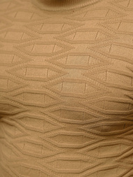 Pánsky Sveter Tmavo-Béžová OZONEE O/ZZ190137