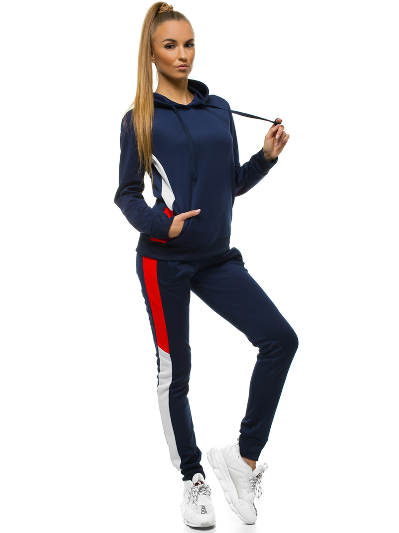 Dámska Mikina Tmavo-Námornícke Modrá OZONEE JS/JK88125/25