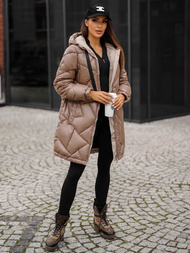 Dámska bunda camelová OZONEE JS/5M3189/84Z