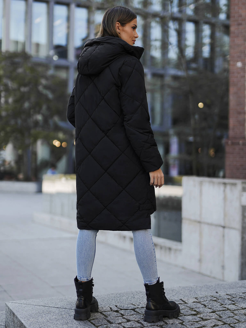 Dámska bunda čierna OZONEE JS/5M3168/392