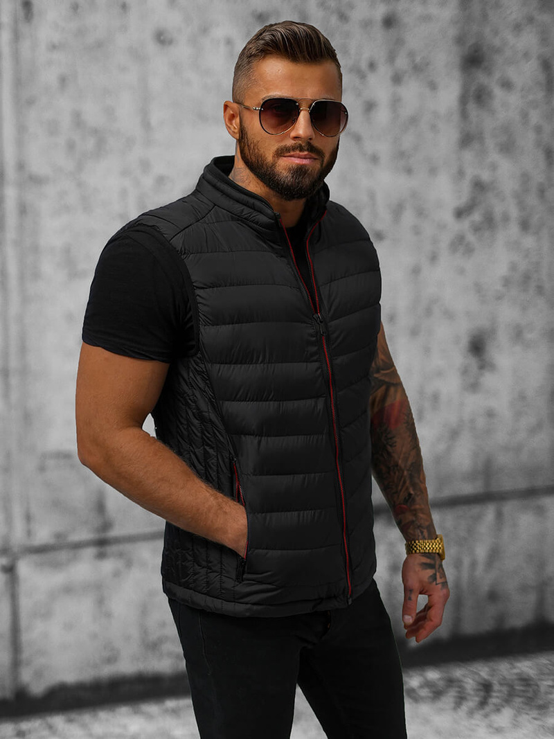 Pánska Vesta Čierna OZONEE N/7133Z