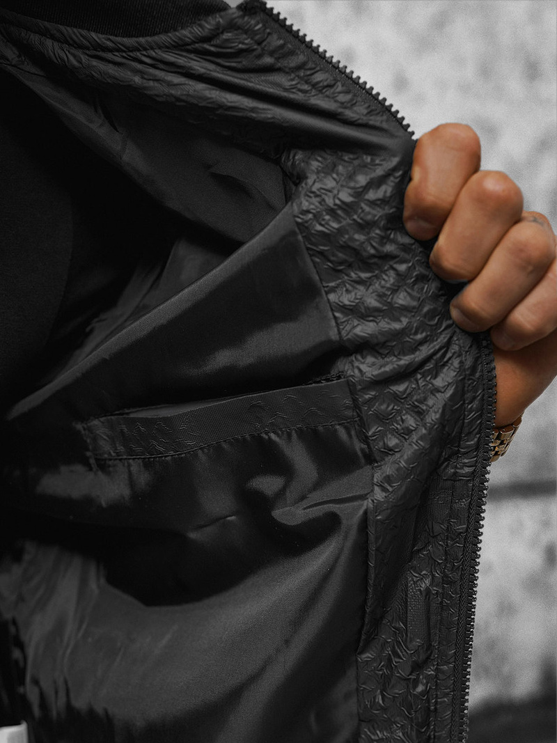 Pánska Bunda Čierna OZONEE O/3A179