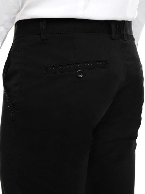 BLACK ROCK 210 Pánske chino nohavice Čierne