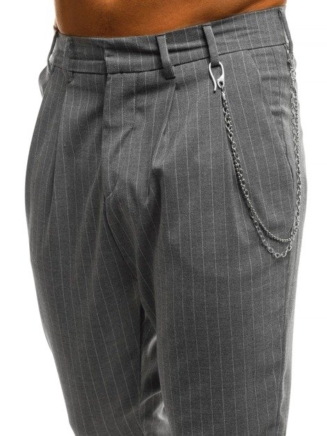 OZONEE B/2005 Pánske nohavice Sivé
